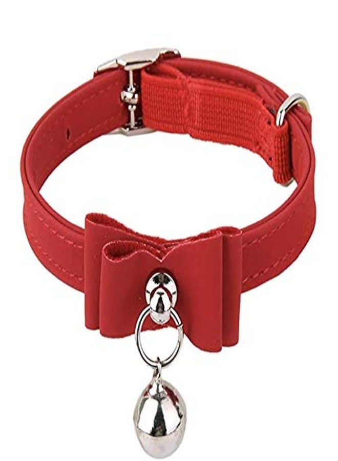 فيناياكارت طوق فيناياكارت قابل لتعديل الطول للقطط والكلاب مع جرس (أحمر) - Image 1